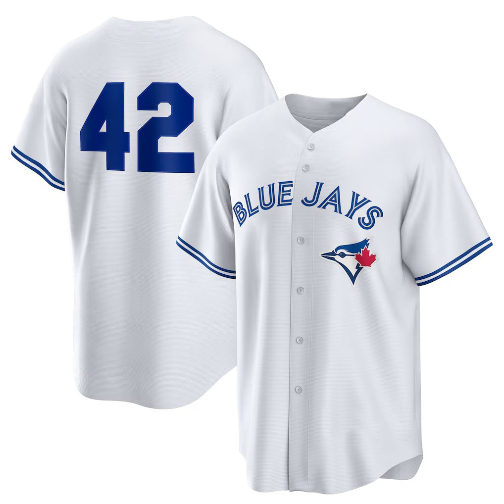 Baseball Jersey | Toronto Blue Jays #42 Jackie Robinson White Home 2025 Day Replica - image 1