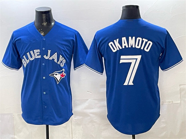 Baseball Jersey | Toronto Blue Jays #7 Kazuma Okamoto Royal 2026 Stitched - image 1