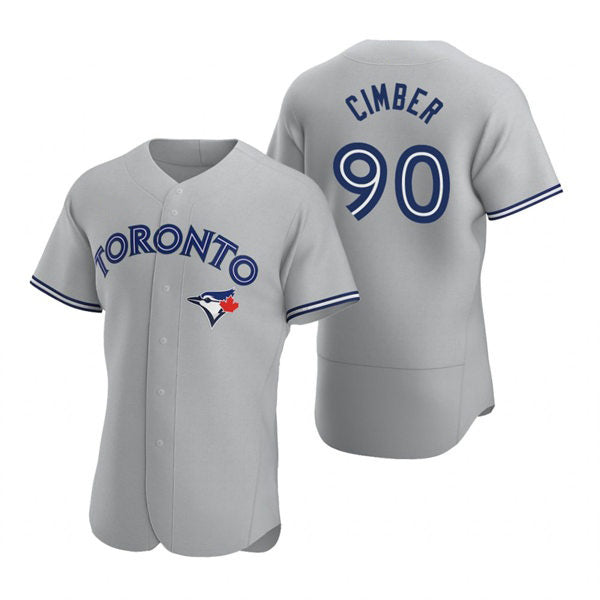 Baseball Jersey | Toronto Blue Jays #90 Adam Cimber Gray Road Player - image 1