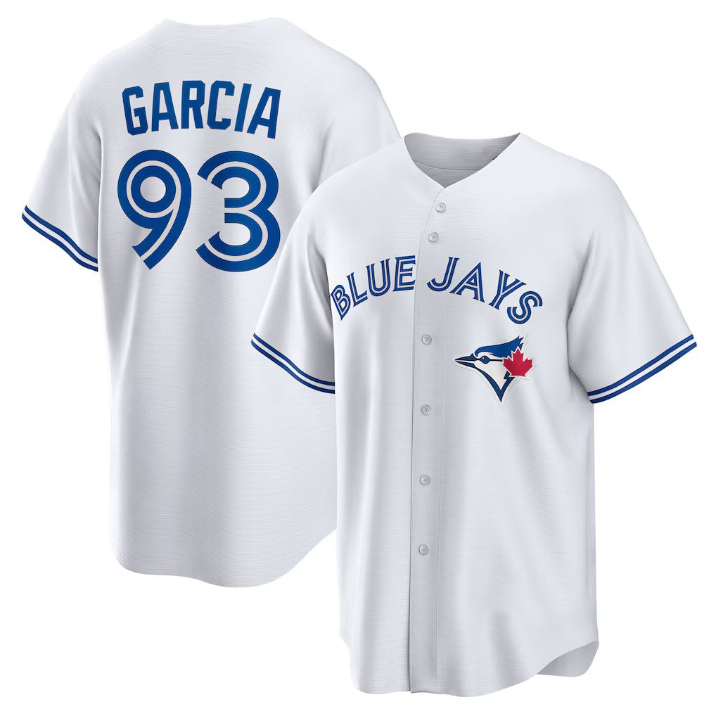 Baseball Jersey | Toronto Blue Jays #93 Yimi Garcia White Home Replica Player - image 1