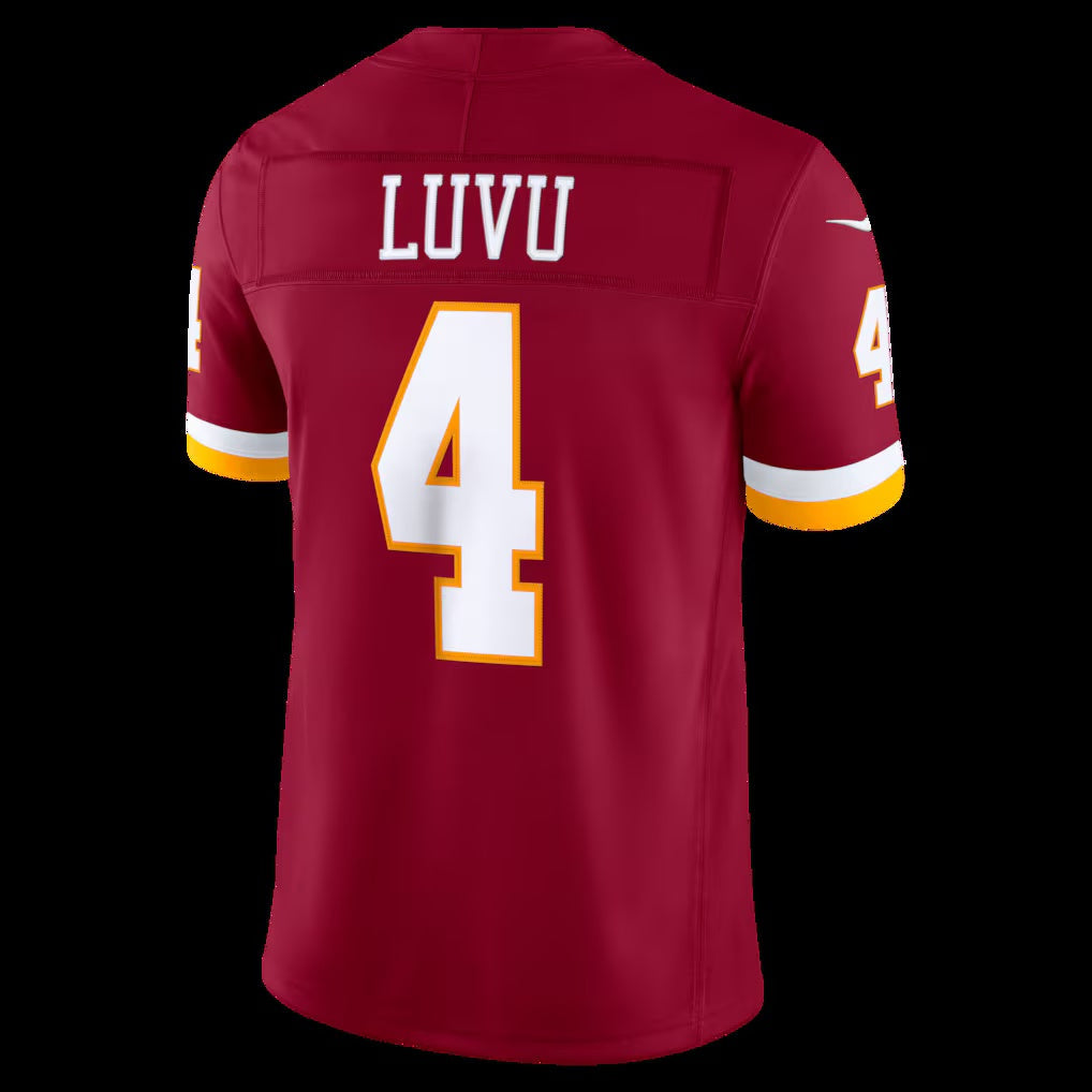 American Football Jersey | W.Commanders #4 Frankie Luvu Burgundy Vapor F.U.S.E. Sewn Down Limited Stitched Football American Jersey - image 1