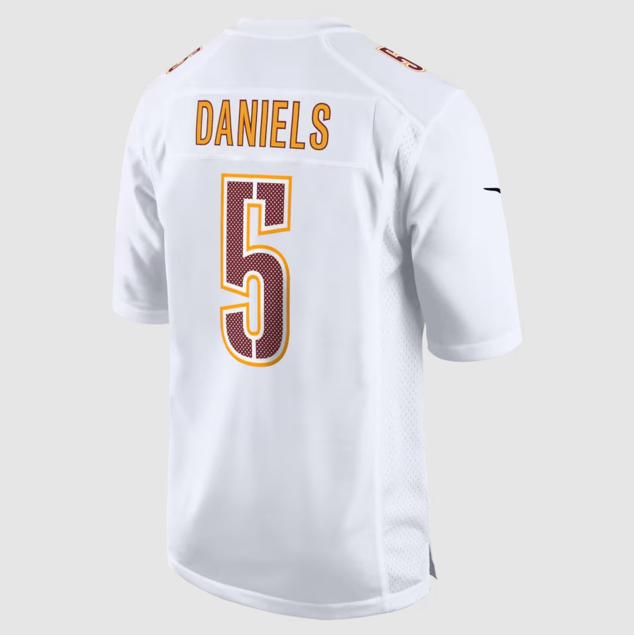 American Football Jersey | W.Commanders #5 Jayden Daniels Tundra White Fashion Stitched American Football Jerseys - image 1