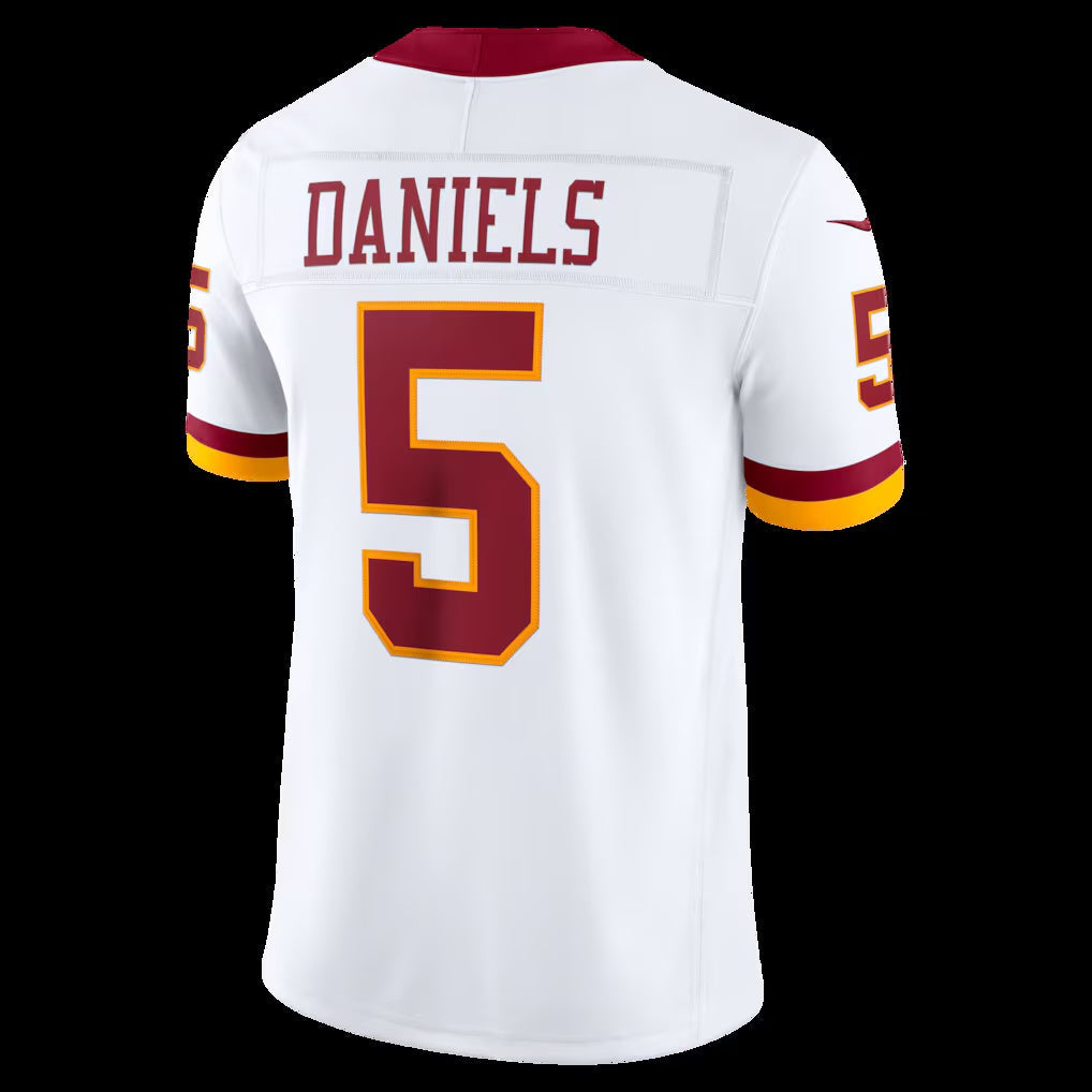 American Football Jersey | W.Commanders #5 Jayden Daniels White Super Bowl Era Vapor F.U.S.E. Sewn Down Limited Stitched Football American Jersey - image 1