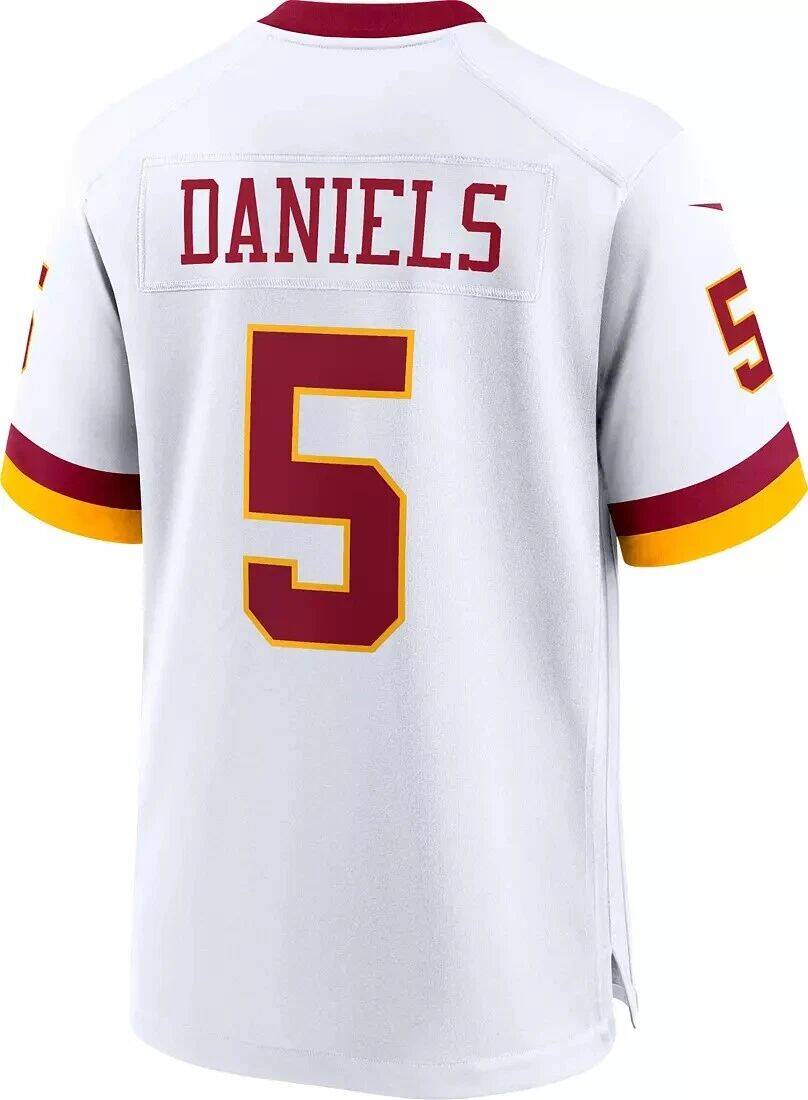 American Football Jersey | W.Commanders #5 Jayden Daniels White Alternate 2025 Game Stitched American Football Jerseys - image 1