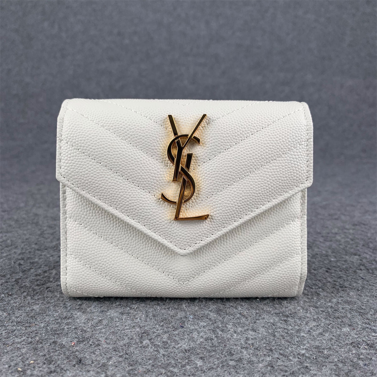 YSL Small Envelope Wallet 'Grain De Poudre Leather' - product view 1
