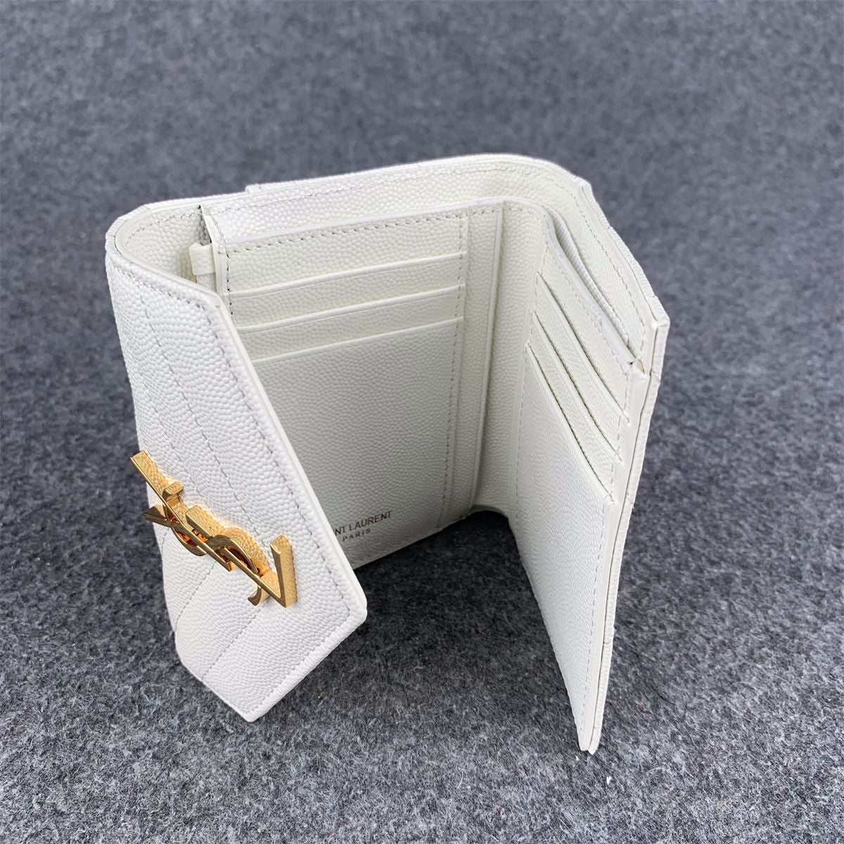 YSL Small Envelope Wallet 'Grain De Poudre Leather' - product view 4