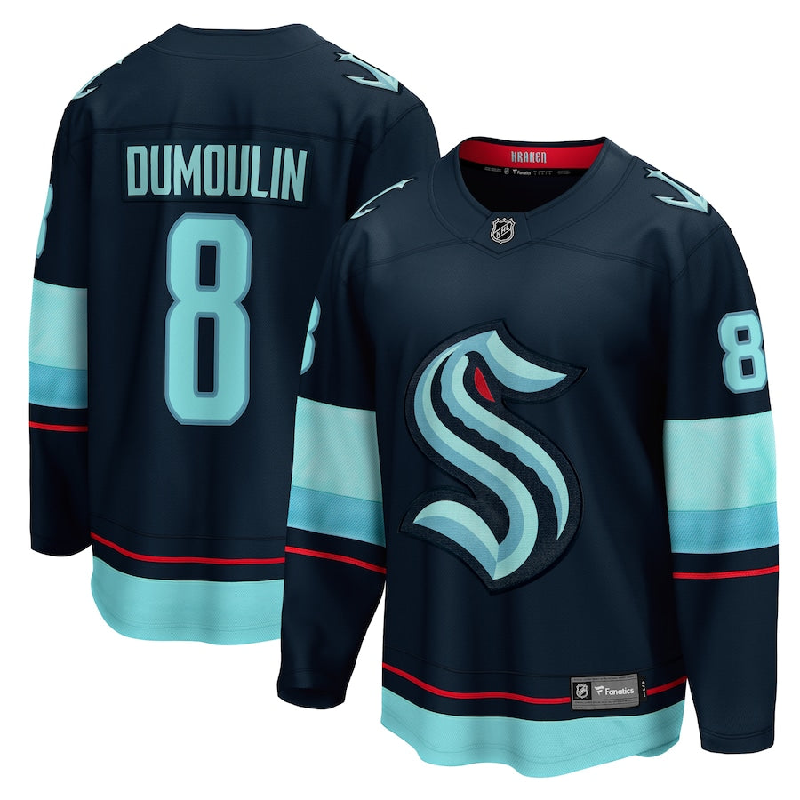 Men's Seattle Kraken Brian Dumoulin Fanatics Deep Sea Blue Home Breakaway Player Jersey