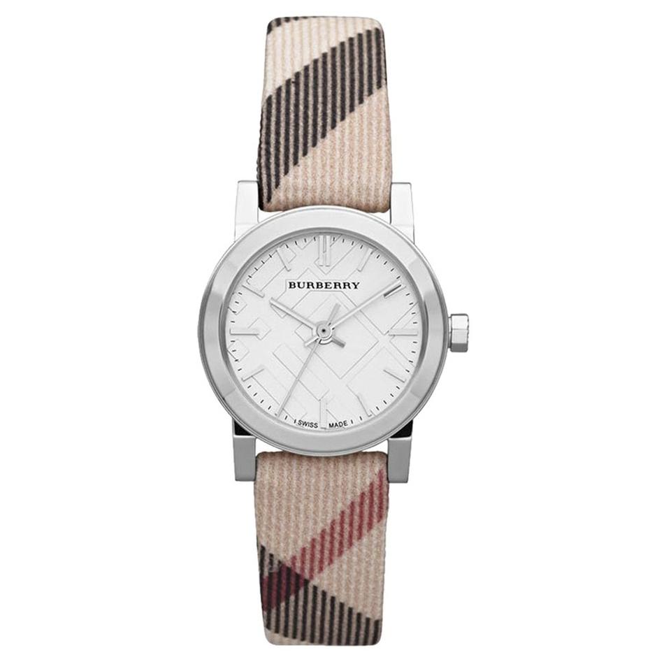 Burberry Ladies Silver Nova Check 26mm Watch - product view 1