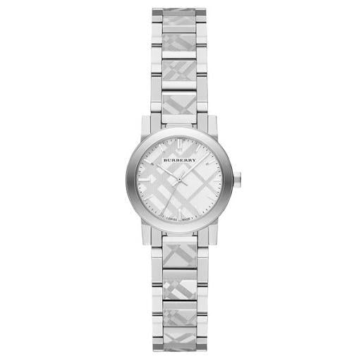 Burberry Ladies The City Engraved Silver 26mm Watch - product view 1