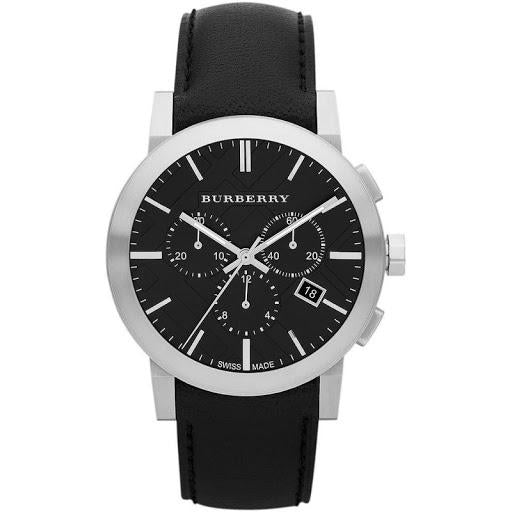 Burberry Mens City Men's Black Chronograph Silver 42mm Watch - product view 1