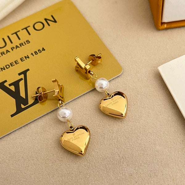 A1058  Women's new fashion titanium steel earrings