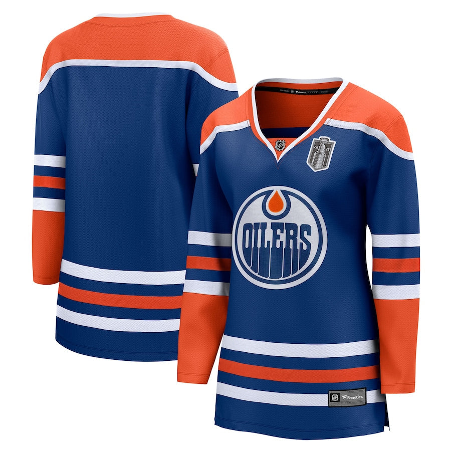 Women's Edmonton Oilers Fanatics Royal 2025 Stanley Cup Final Home Breakaway Jersey