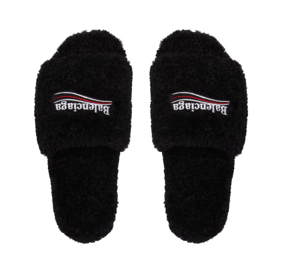 Furry Slide Sandal - product view 1