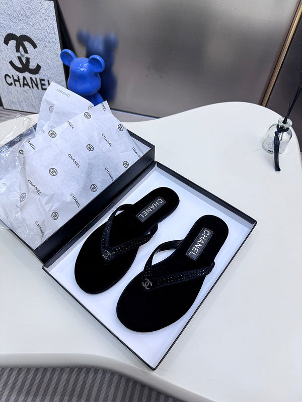 MBCS4 Leather Slippers Size 35-42 Shoes with Box