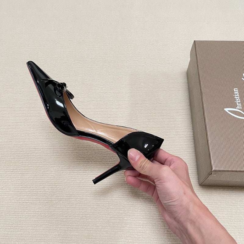 MBCL2 Women Heel 6CM 8CM 10CM Leather shoes 35-41 with box