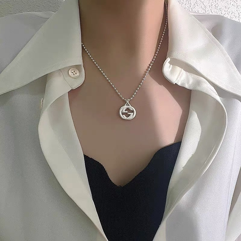 X582 Women's new fashion titanium steel necklace  jewelry