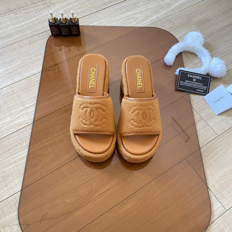 MBCS12 Leather Slippers Size 35-41 Shoes with Box