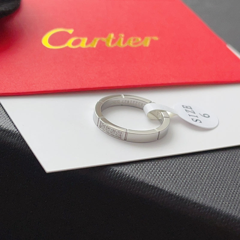 J122   Men's and women's titanium steel diamond ring jewelry