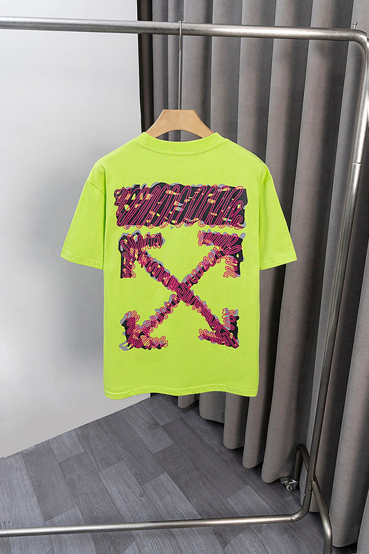 OFFC38   Men's and women's summer short-sleeved T-shirt clothes