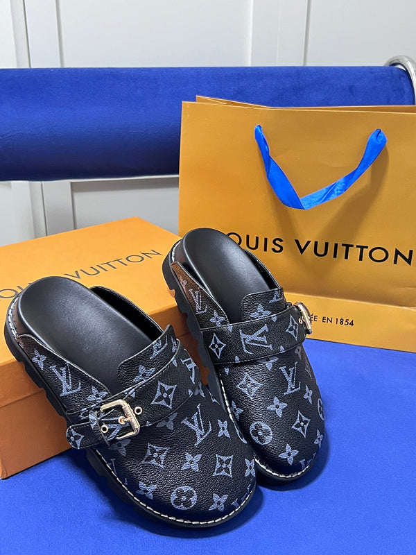 MJLS5 Leather slippers Women shoes 35-42 With box