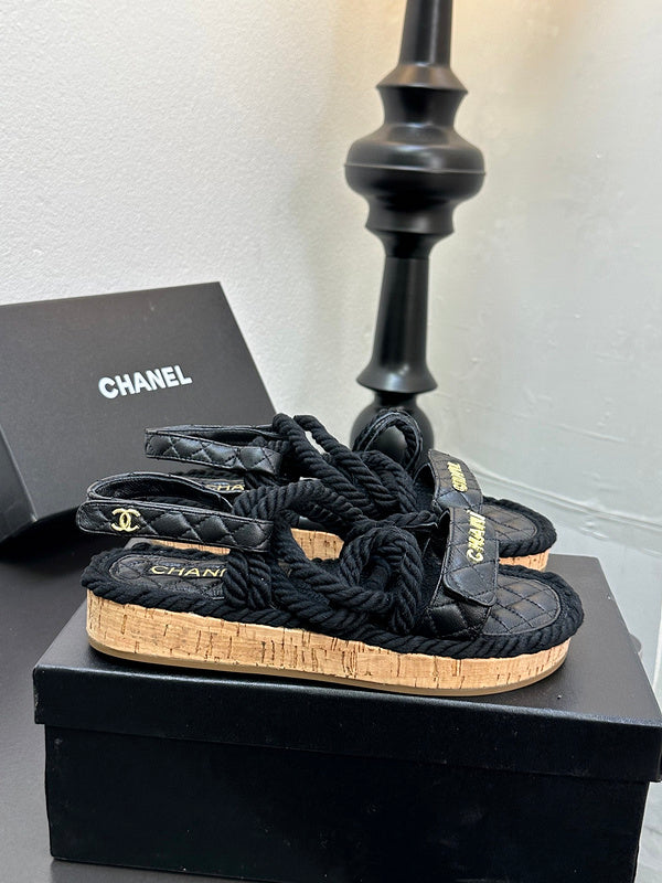 GCS2 Leather shoes Women35-41 Slipper with box