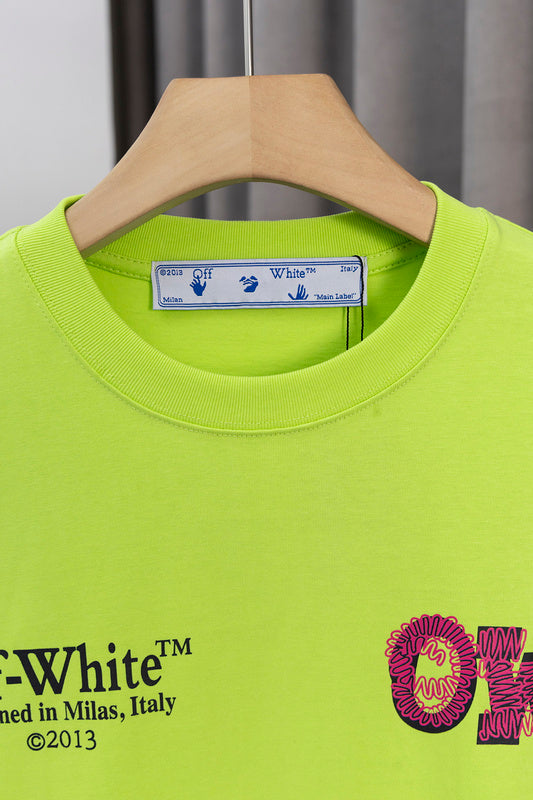 OFFC38   Men's and women's summer short-sleeved T-shirt clothes