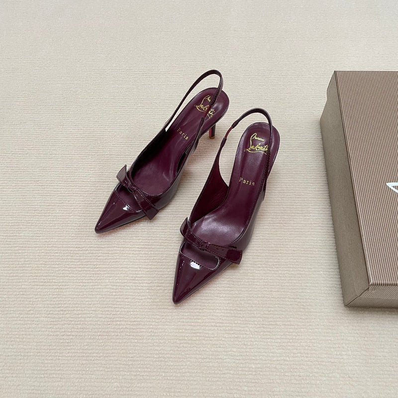 MBCL1 Women Heel 6CM 8CM 10CM Leather shoes 35-41 with box