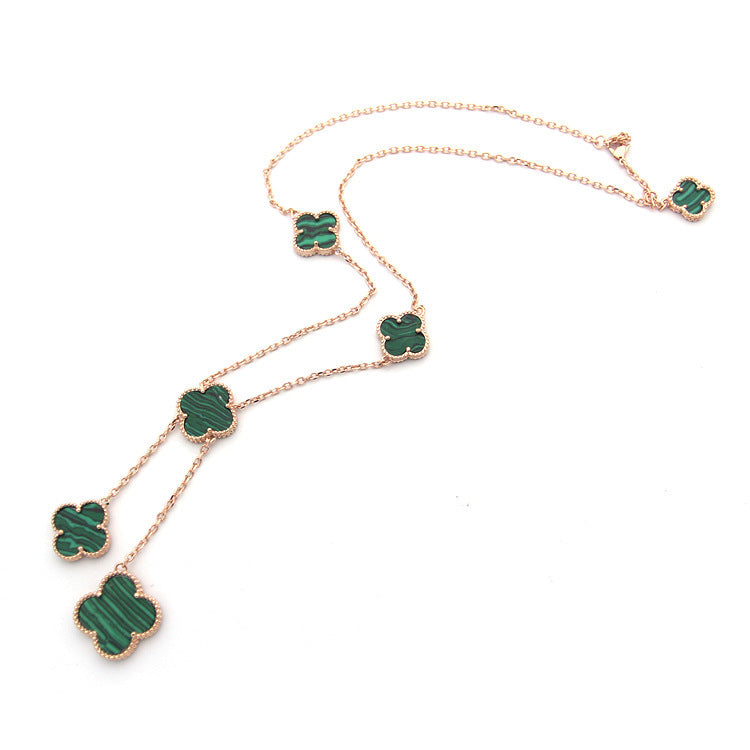 VAN24 Clover Shell Necklace gold plated necklace for women  Jewelry