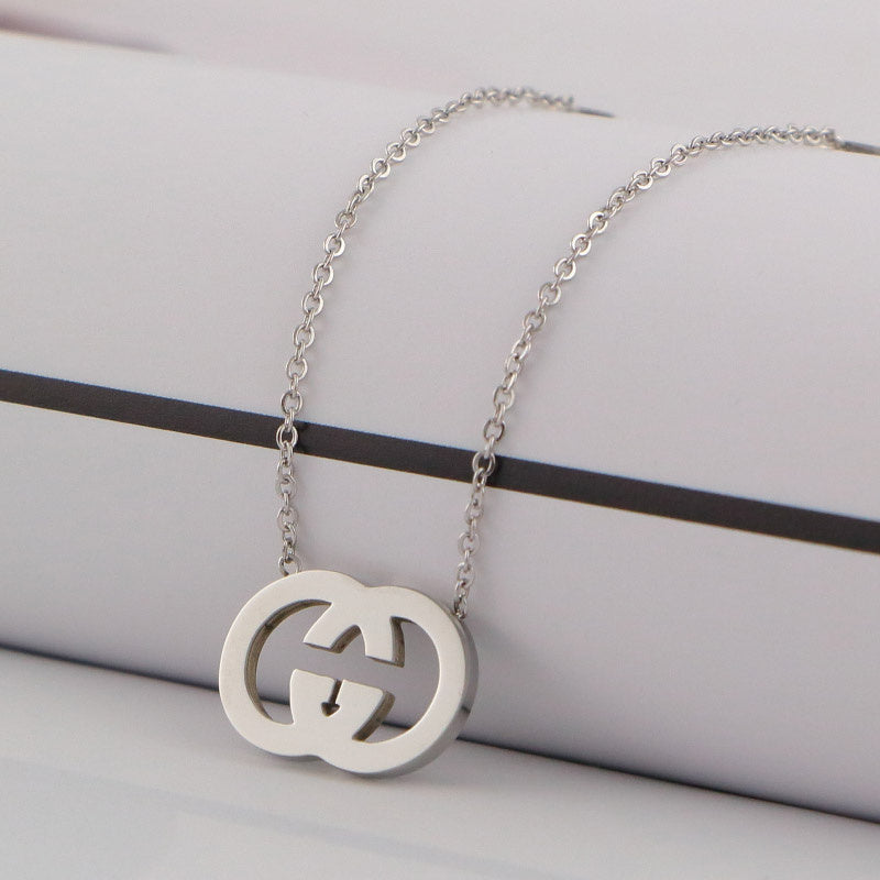 GCN7 Necklace 316L steel plating gold wonderful gift silver/Gold/rose necklaces Jewelry
