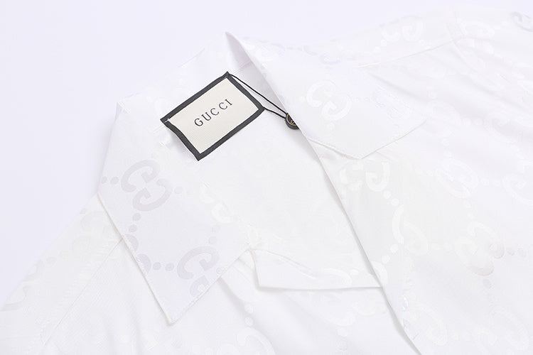 GUC081  New men's summer short sleeved collared shirt clothing