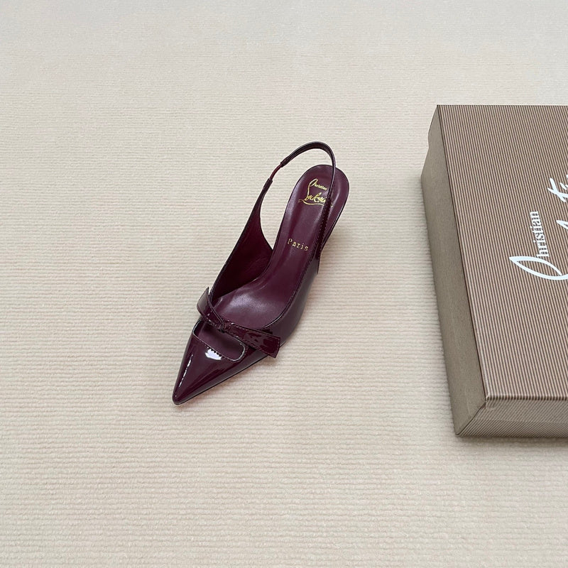 MBCL1 Women Heel 6CM 8CM 10CM Leather shoes 35-41 with box