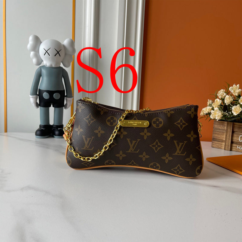 LLP08 Leather bag 24.5-13.5-6.5CM Denim Bags