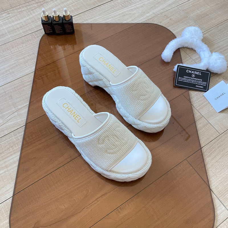 MBCS12 Leather Slippers Size 35-41 Shoes with Box