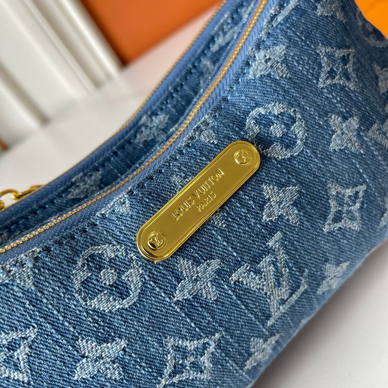 LLP08 Leather bag 24.5-13.5-6.5CM Denim Bags