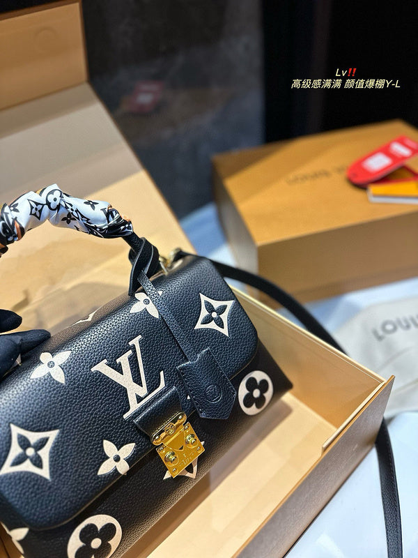 ALP14 Leather Bag 24-16-9CM Handbag With box