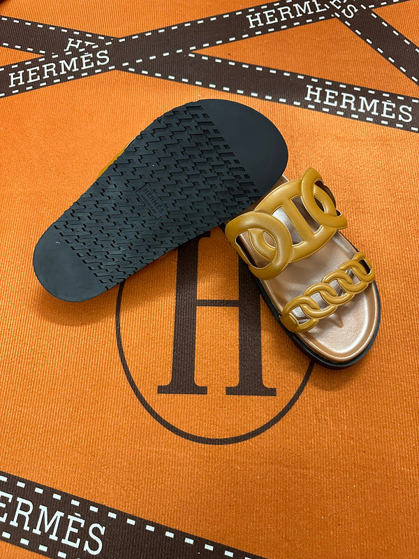 MJHS16 Leather Women Slipper Size 35-42 Shoes with box