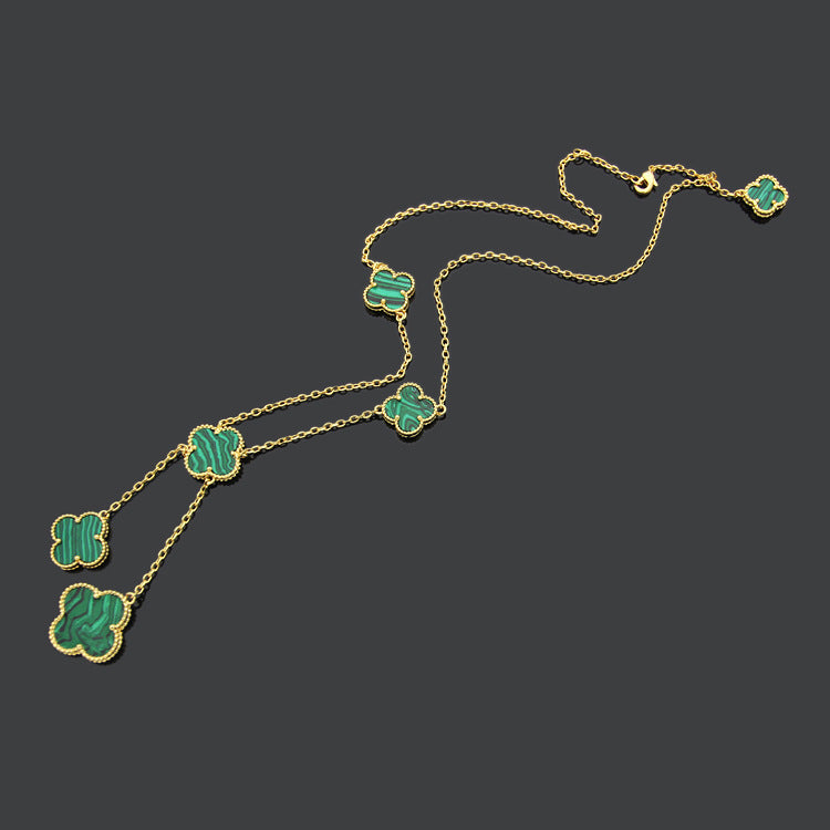 VAN24 Clover Shell Necklace gold plated necklace for women  Jewelry