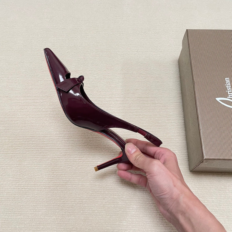 MBCL1 Women Heel 6CM 8CM 10CM Leather shoes 35-41 with box