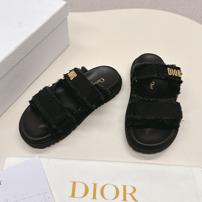 ODS3 Leather Women Slipper Size 35-42 Shoes with box
