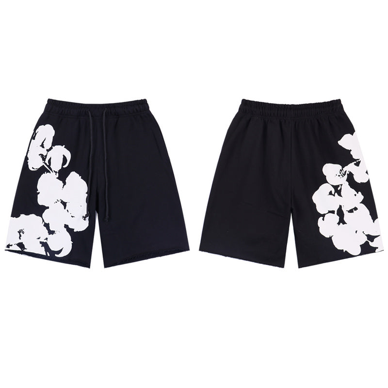 MMC7 New Cotton Flower Summer Short sleeved Top+Short sleeved Clothes