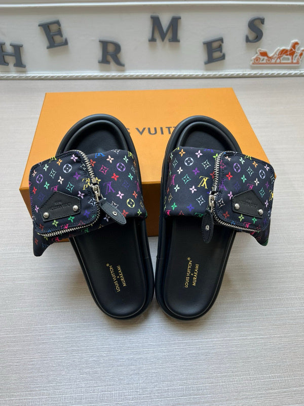YLS5 Leather Slippers Size 36-45 Shoes with Box
