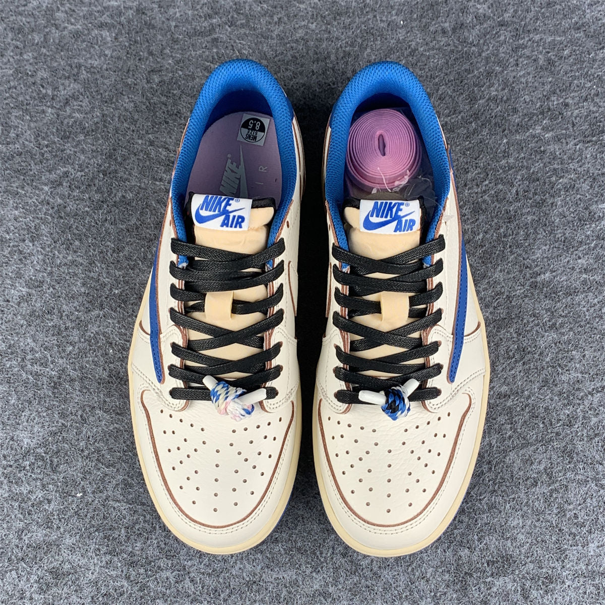 Fragment Design x Travis Scott x Air Jordan 1 Retro Low OG SP 'Sail Military Blue' (B-Grade) Sneakers - product view 2