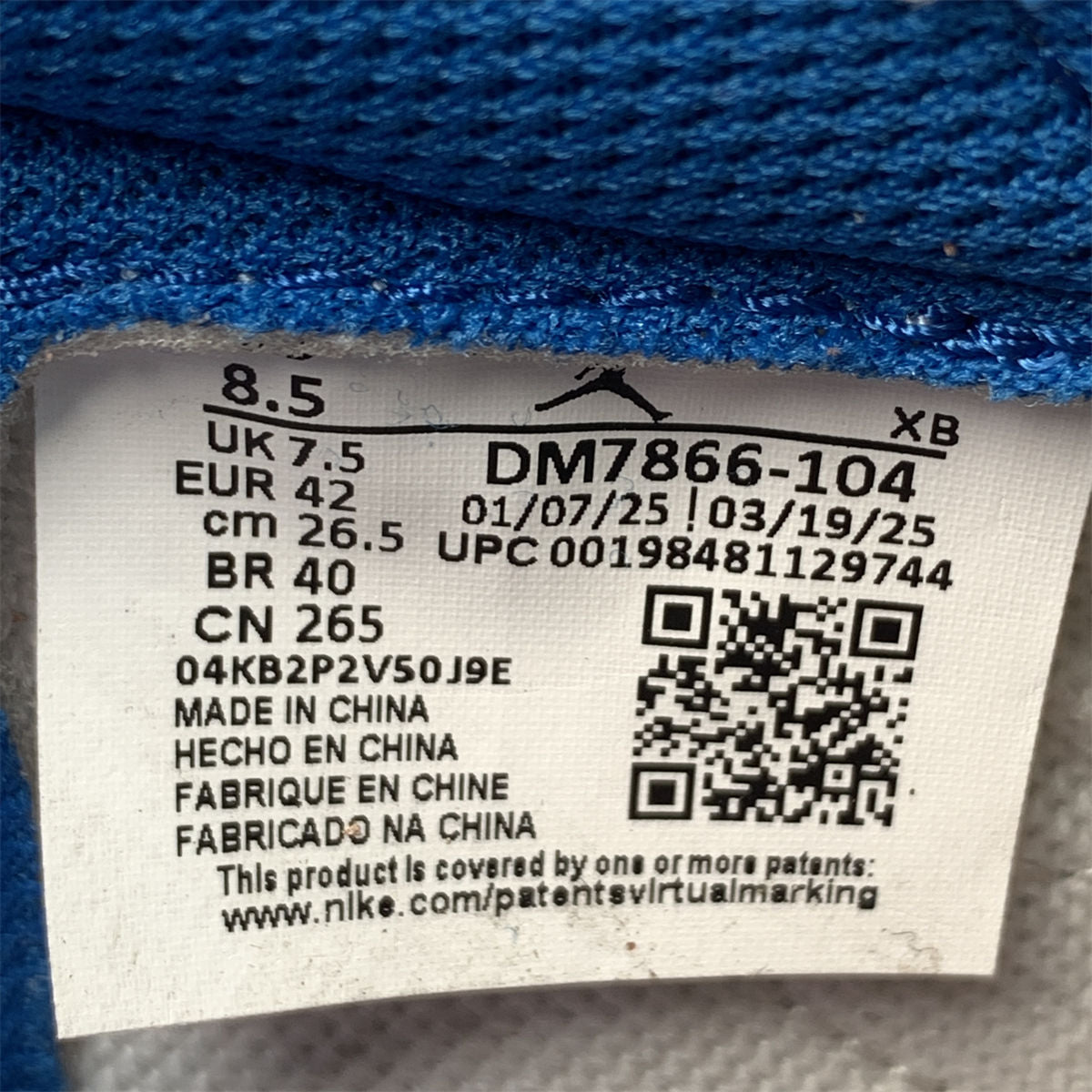 Fragment Design x Travis Scott x Air Jordan 1 Retro Low OG SP 'Sail Military Blue' (B-Grade) Sneakers - product view 10