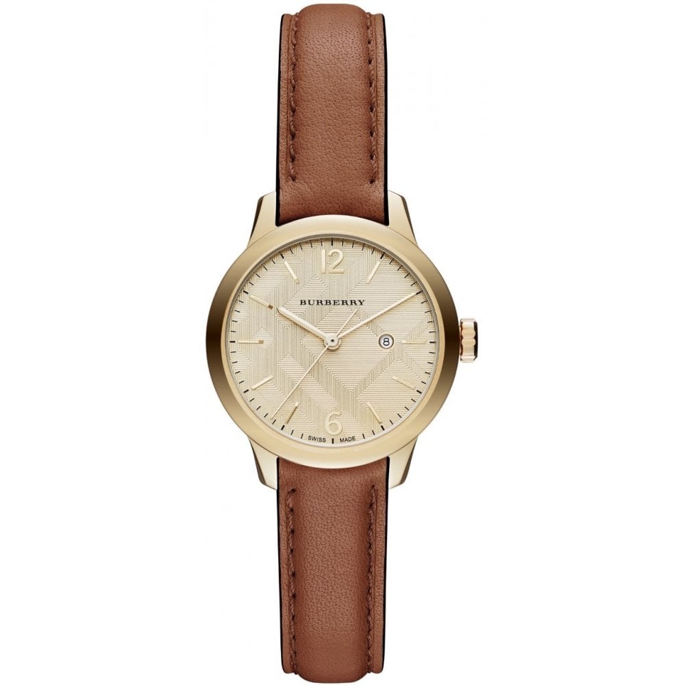 Burberry The Classic Ladies Gold Brown Watch - product view 1