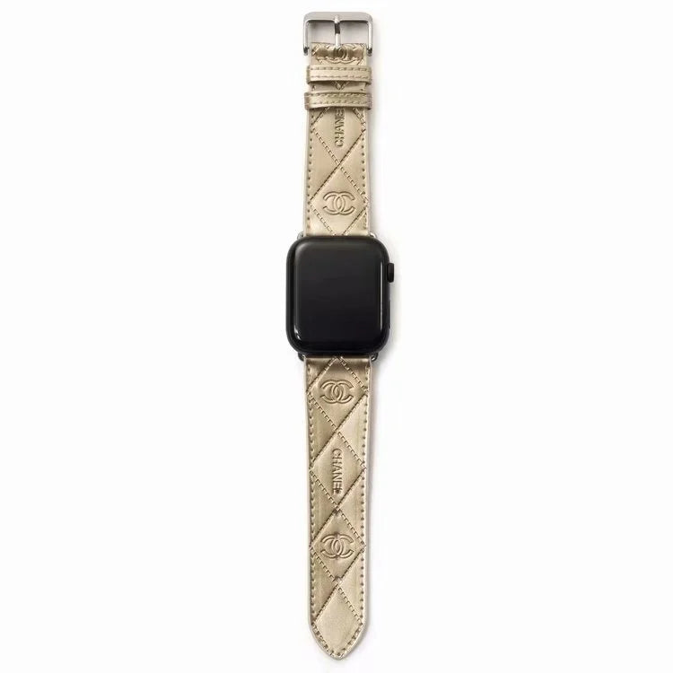 GLOSSY LEATHER APPLE WATCH BAND - product view 2
