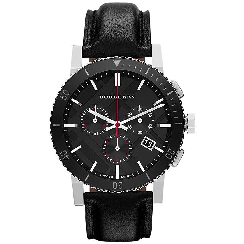 Burberry Men's Black Chronograph 42mm Watch - product view 1