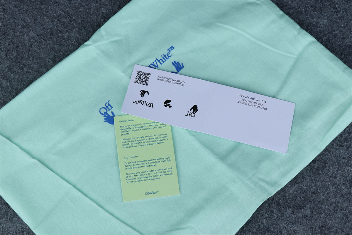 Off-White Out of Office Sneakers 'Black White Blue' - product view 13