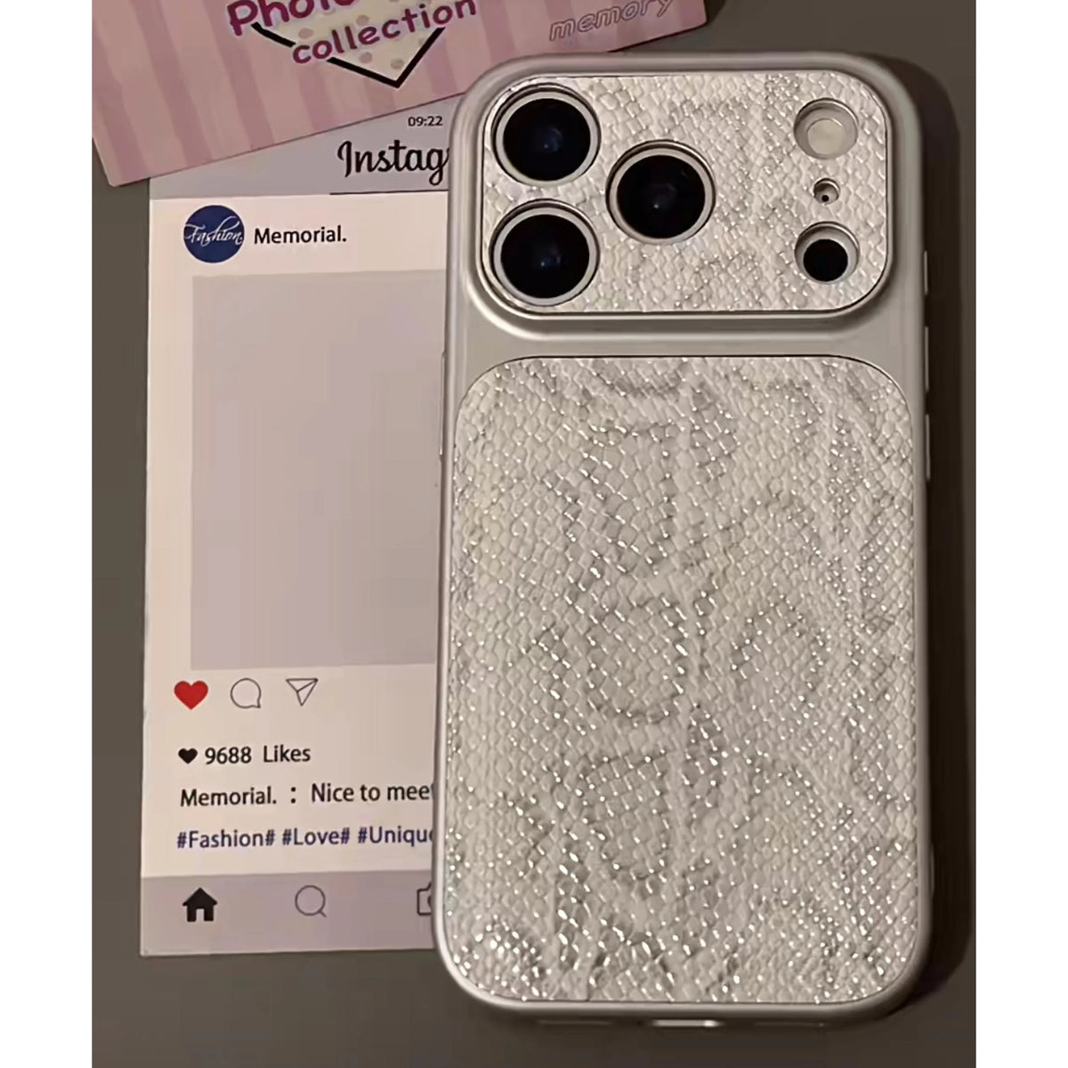 Snake Skin Texture iPhone Case - product view 2