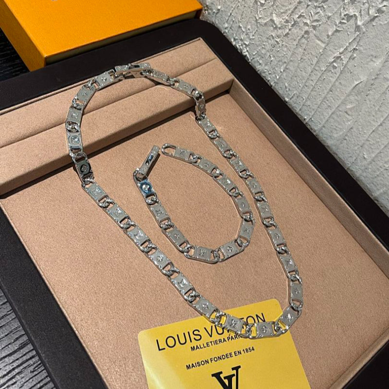 X732  Men's new bracelet necklace set jewelry