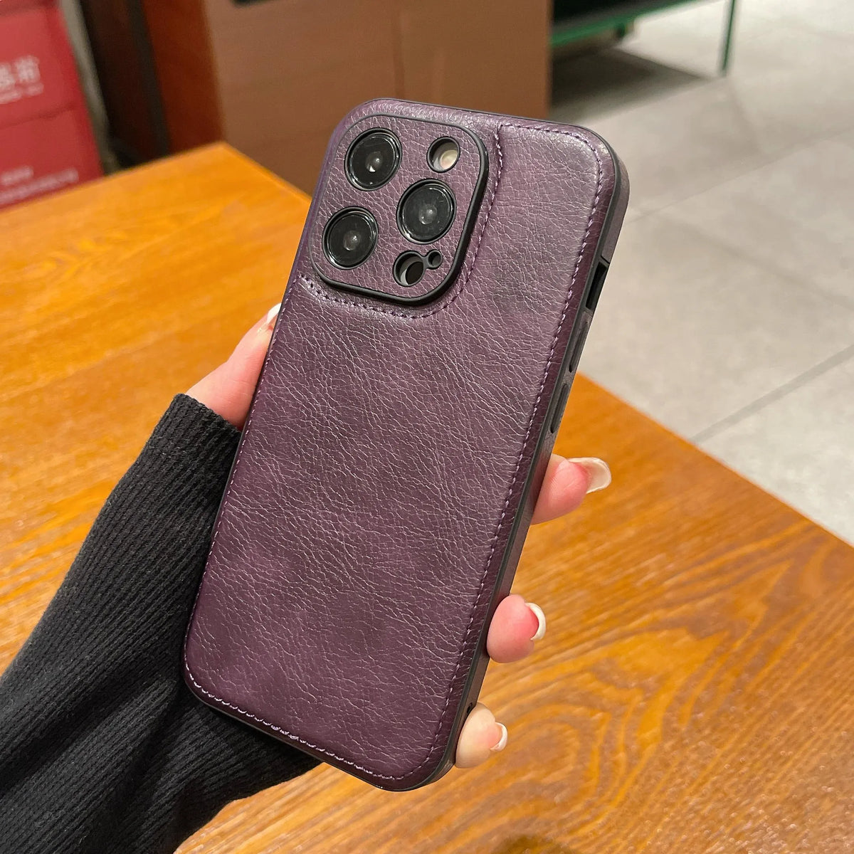 Vintage Leather iPhone Case - product view 12